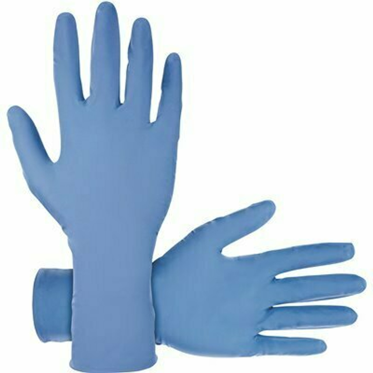 Sas Safety Derma-Max Disposable Powder-Free Nitrile Gloves, Extra-Large, Blue, 8 Mil (50 Gloves/Box)