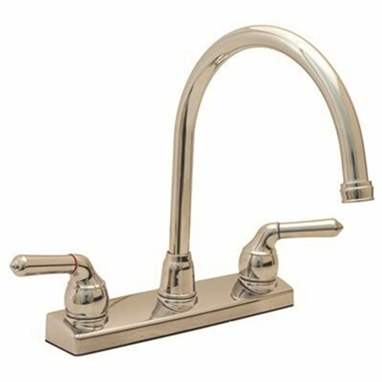 Proplus 2-Handle Standard Kitchen Faucet In Brushed Nickel Polished