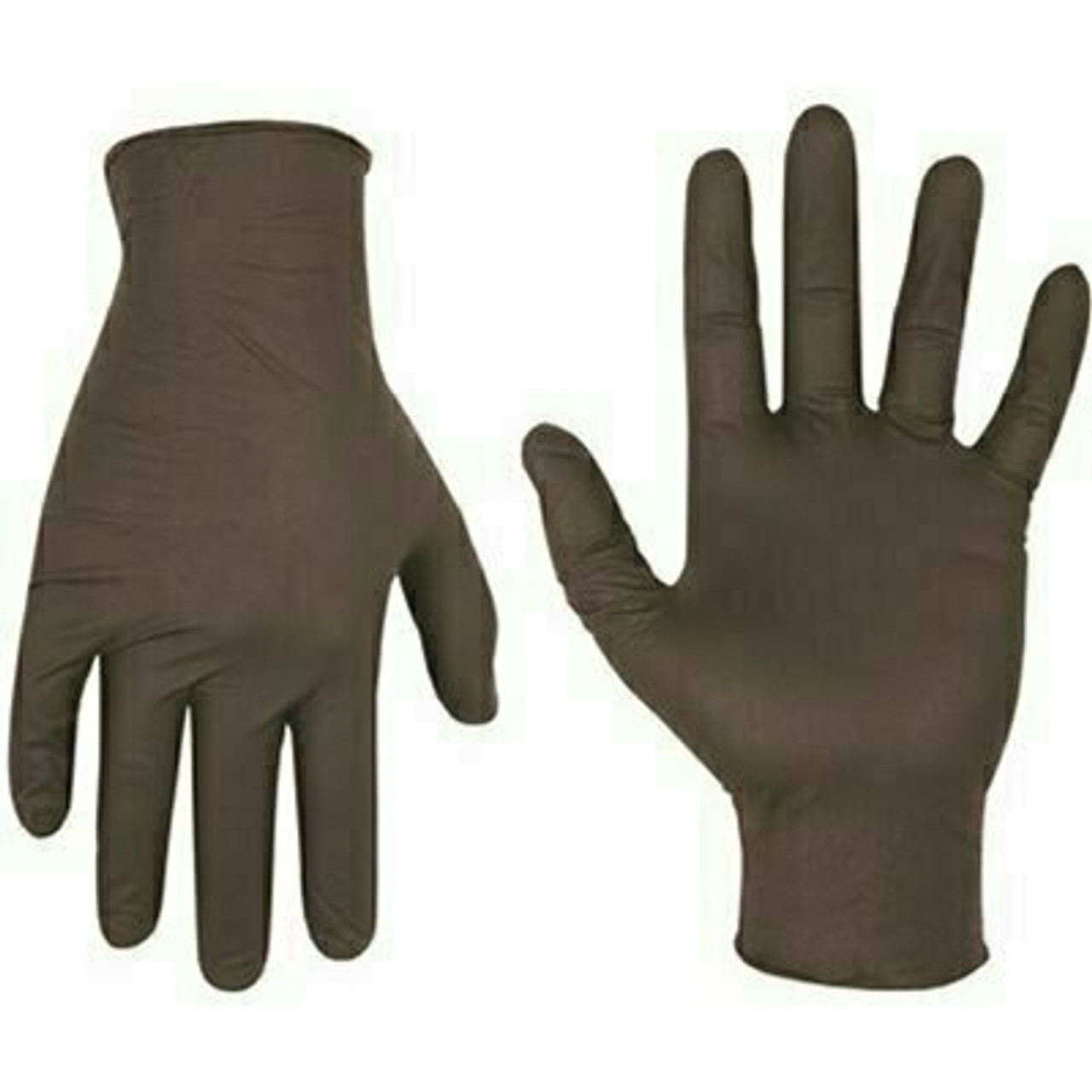 Custom Leathercraft Black Nitrile Medium Disposable Gloves