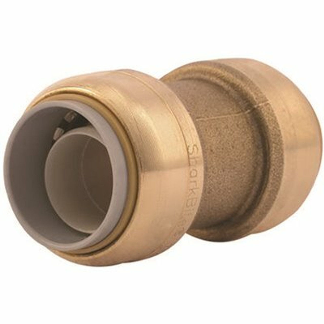SharkBite 1/2 In. Brass Push-To-Connect Polybutylene Conversion Coupling