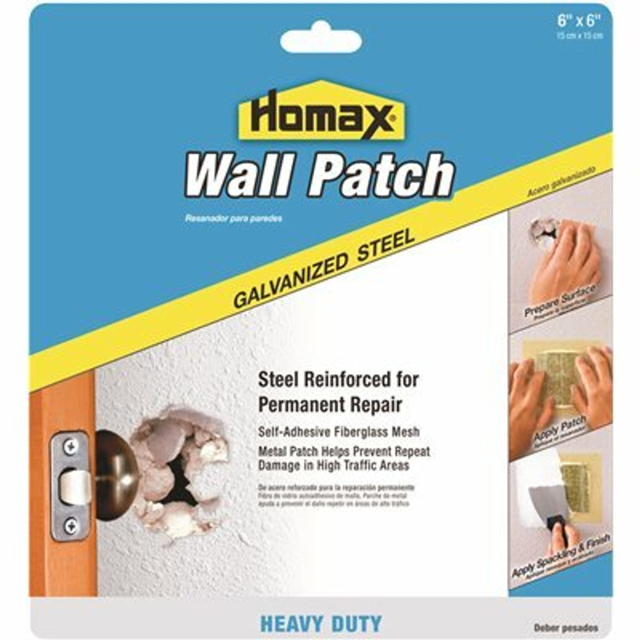 Homax 6 In. X 6 In. Heavy-Duty Drywall Wall Patch