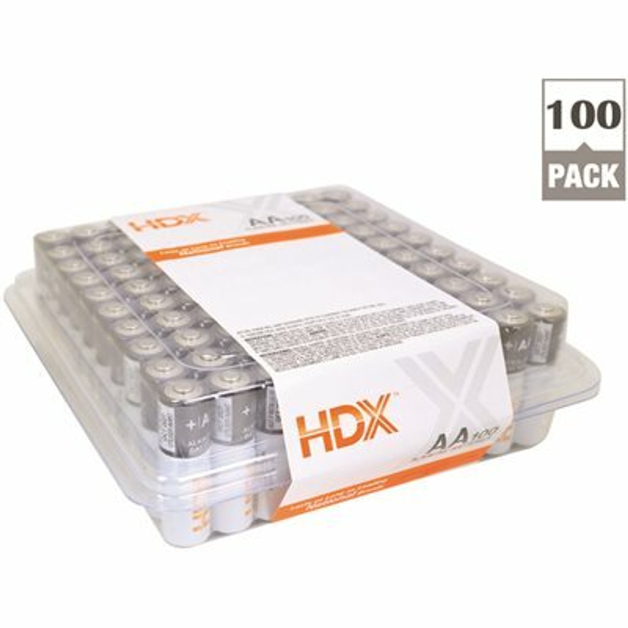 Hdx Alkaline Aa Battery (100-Pack)