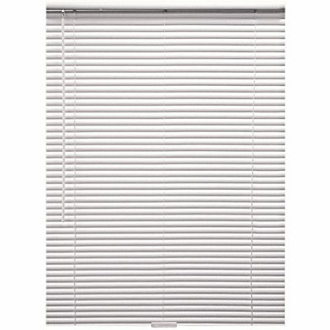 Designer's Touch White Cordless Room Darkening Aluminum Mini Blinds With 1 In. Slats 35 In. W X 48 In. L