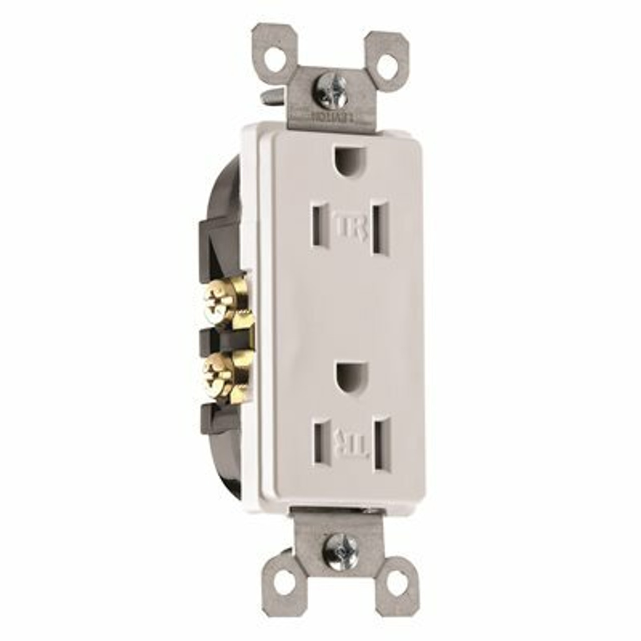 Leviton Decora 15-Amp Tamper Resistant Duplex Outlet, White