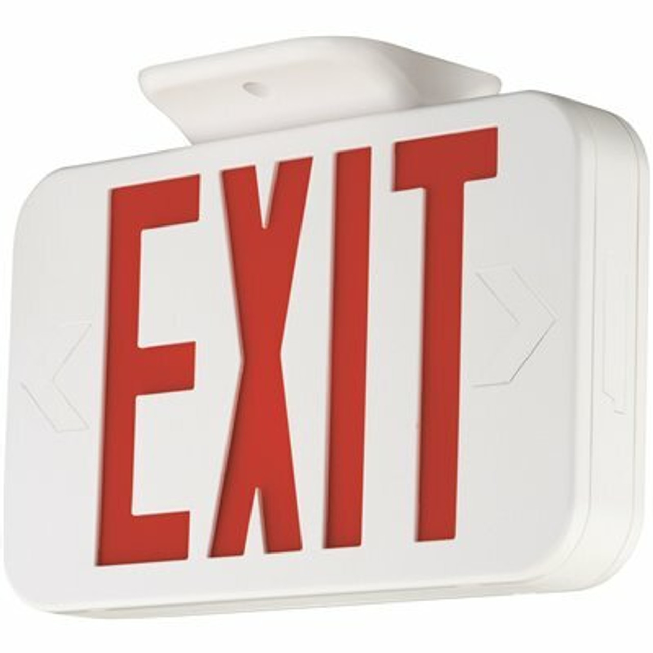 Hubbell Lighting Compass Ce Series 1.8-Watt White And Red Integrated Led Exit Sign With Nicad Battery