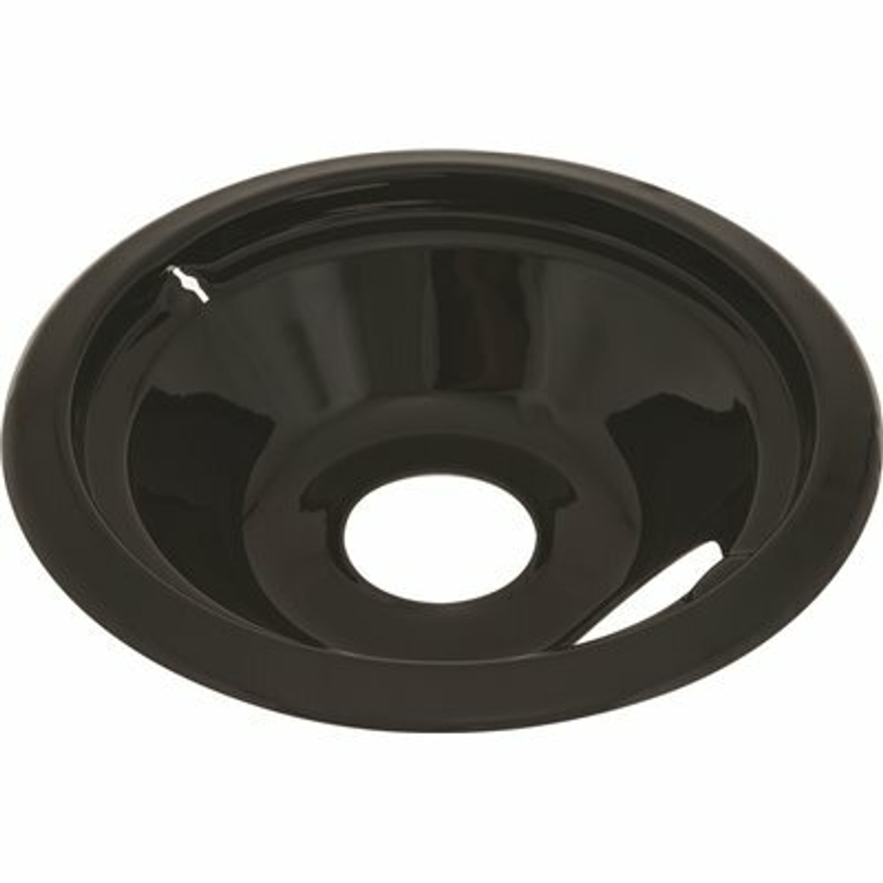 Porcelain-Coated 8 in. Drip Pan For Ge And Hotpoint Electric Ranges In Black (6-Pack)