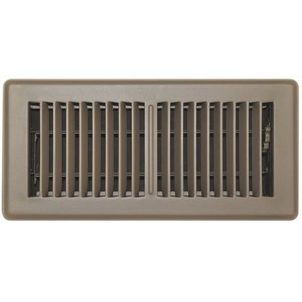 Truaire 4 In. X 10 In. Brown Floor Register