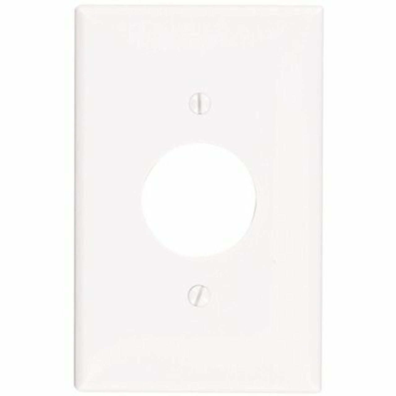 Leviton 1-Gang Midway Single 1.406 in. Hole Wall Plate White