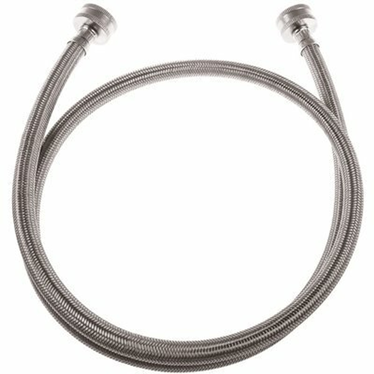 Durapro 3/4 in. X 3/4 in. X 48 in. Braided Stainless Steel Washing Machine Hose