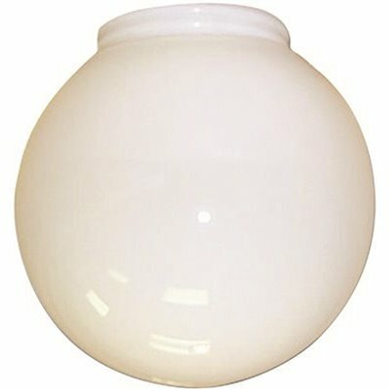 Monument 6 In. Hand-Blown Glass White Globe With 3-1/8 In. Fitter (4-Pack)
