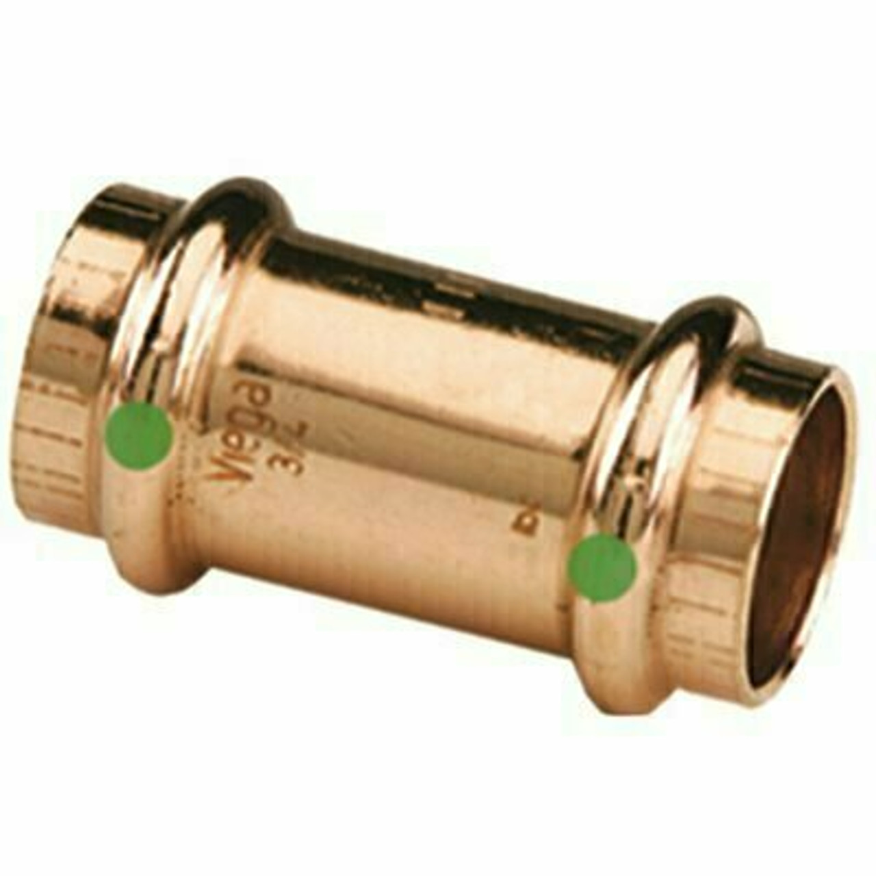 Viega 1/2 In. X 1/2 In. Copper Coupling With Stop