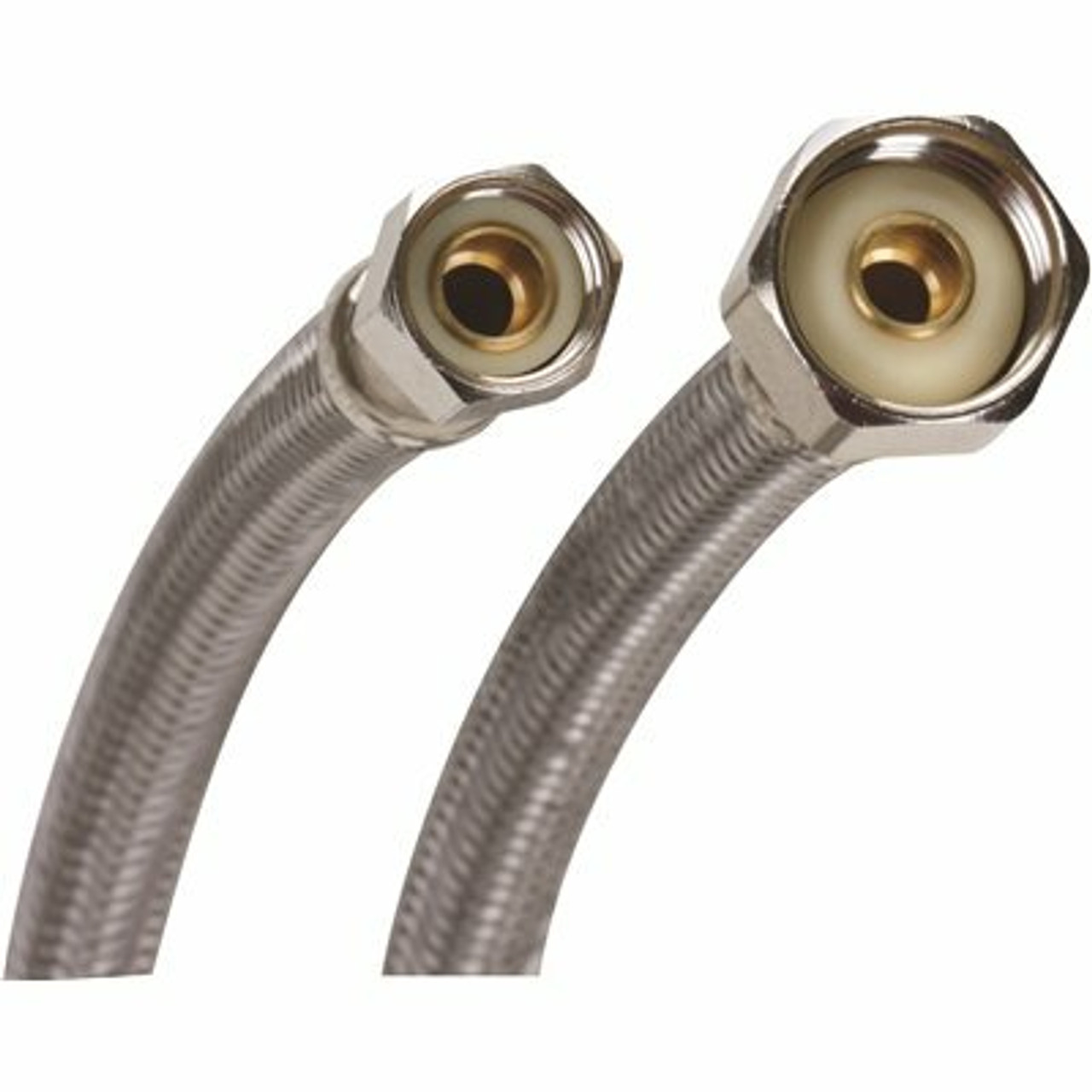 Fluidmaster 3/8 In. Compression X 1/2 In. F.I.P. X 12 In. L Braided Stainless Steel Faucet Connector