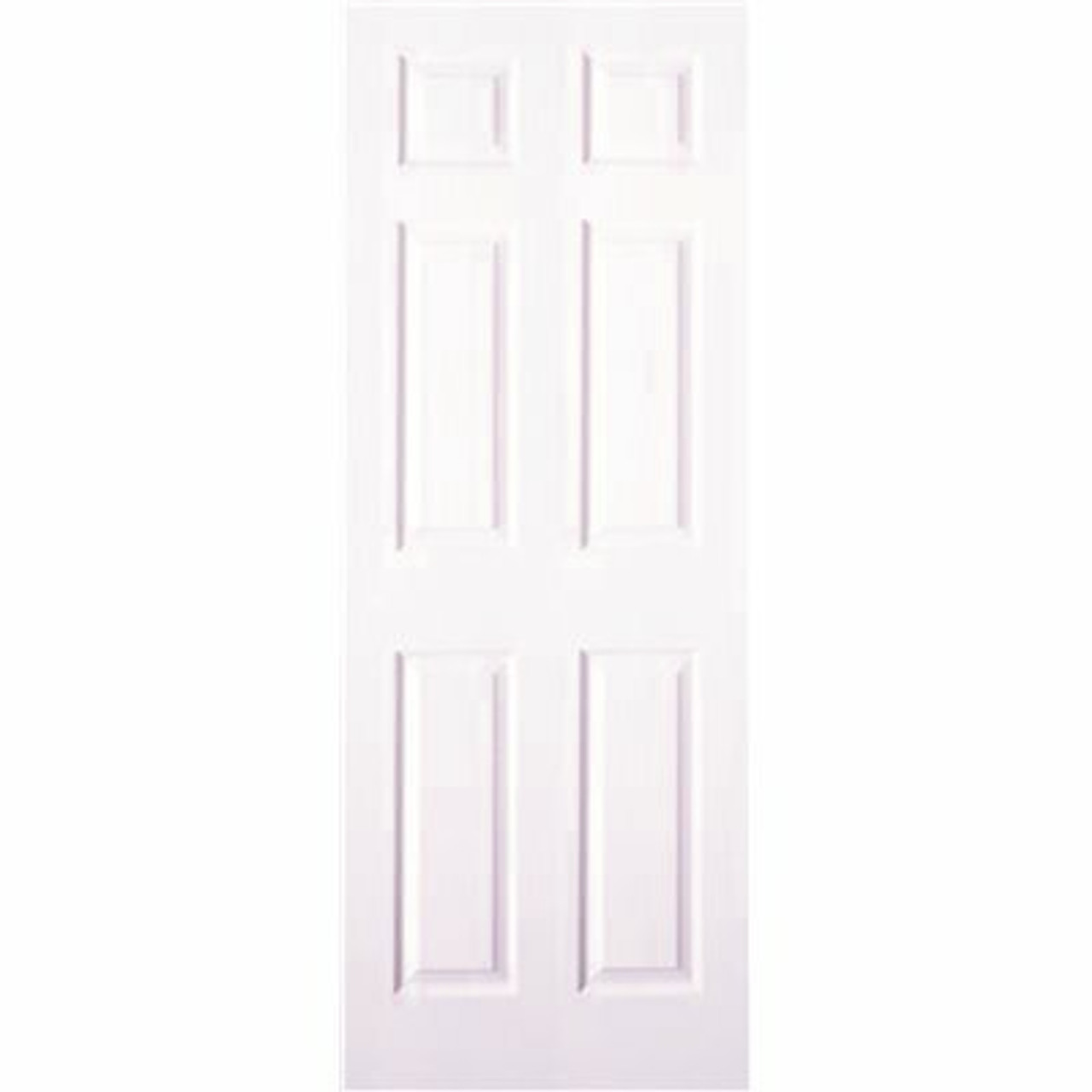 Masonite 34 In. X 80 In. Textured 6-Panel Primed White Hollow Core Composite Interior Door Slab