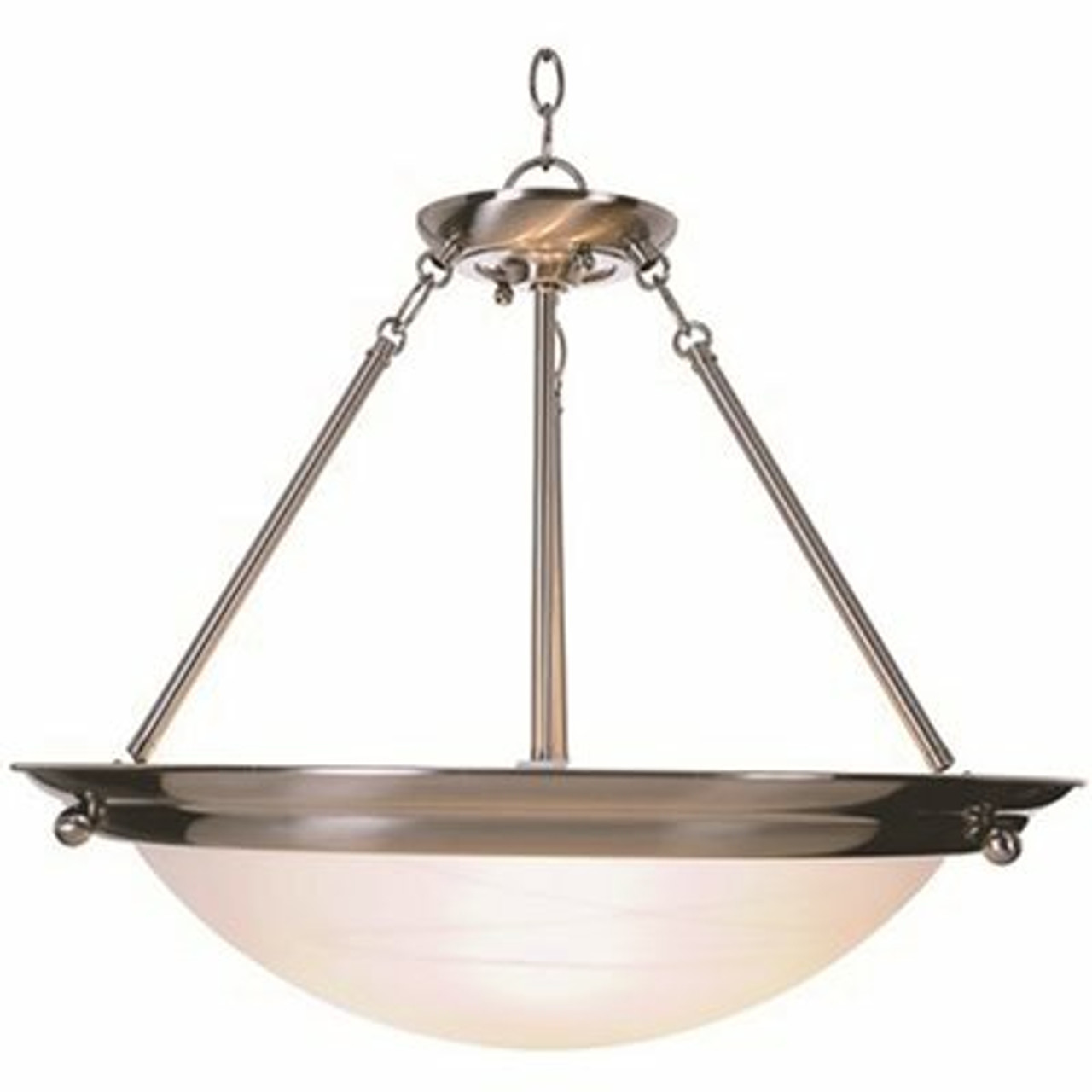 Monument 3-Light Brushed Nickel Pendant