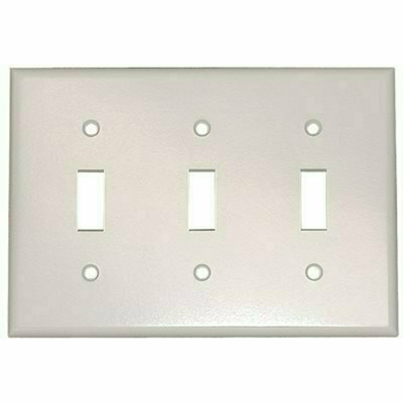 Leviton White 3-Gang Toggle Wall Plate (1-Pack) - 609012