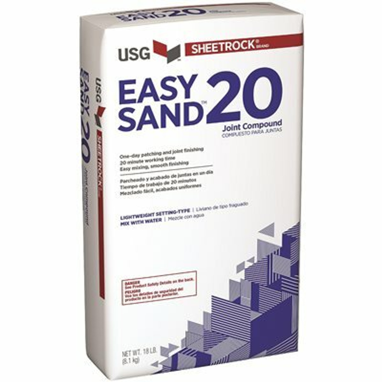 Usg Sheetrock Brand 18 Lb. Easy Sand 20 Lightweight Setting-Type Joint Compound