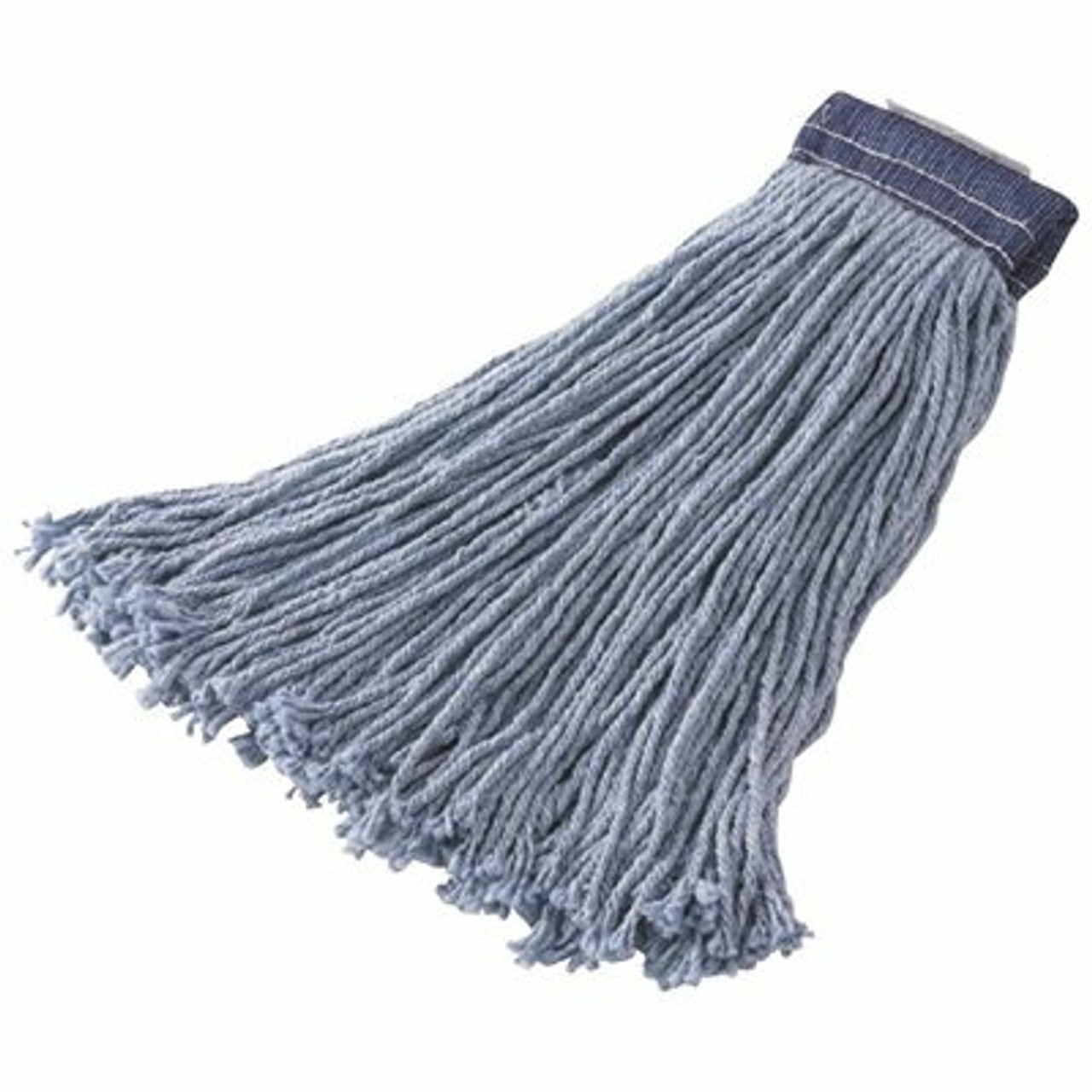 Rubbermaid Commercial Products 16 Oz. Blue Cut-End Cotton/Synthetic Blend Mop Head With 1 In. Head Band