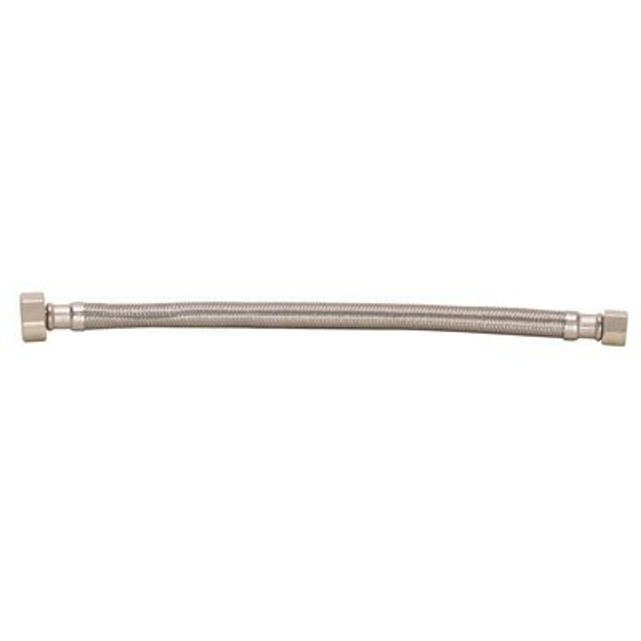 Durapro 3/8 In. Flare X 1/2 In. Fip X 12 In. Braided Stainless Steel Faucet Supply Line