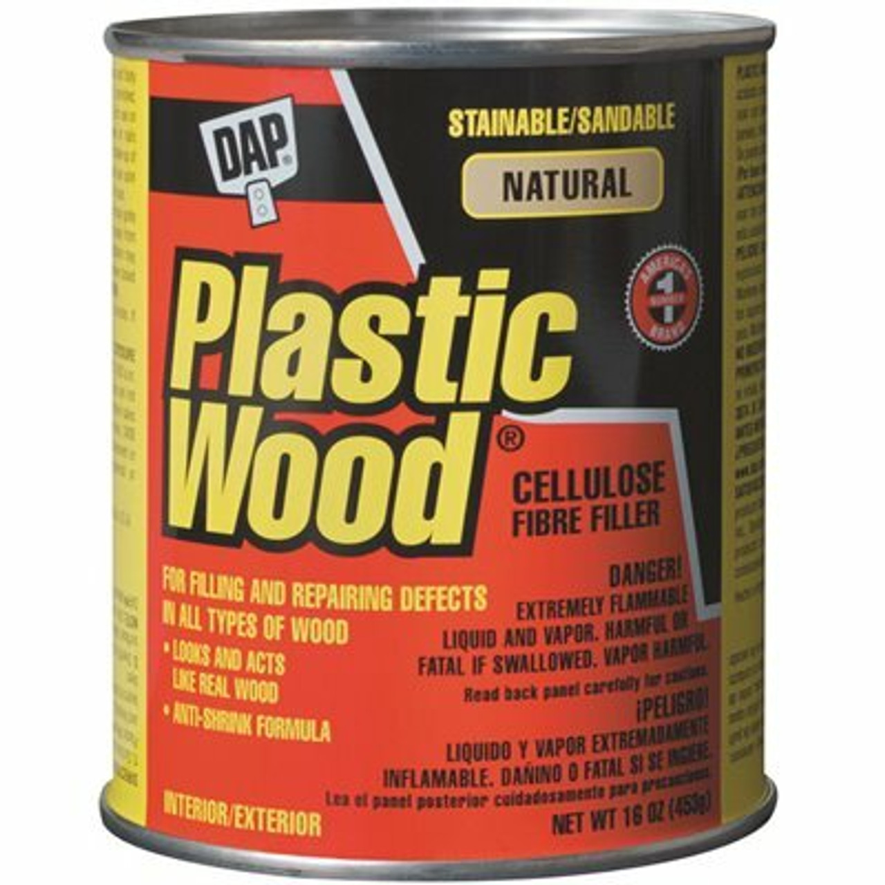 Dap Plastic Wood 16 Oz. Natural Solvent Wood Filler