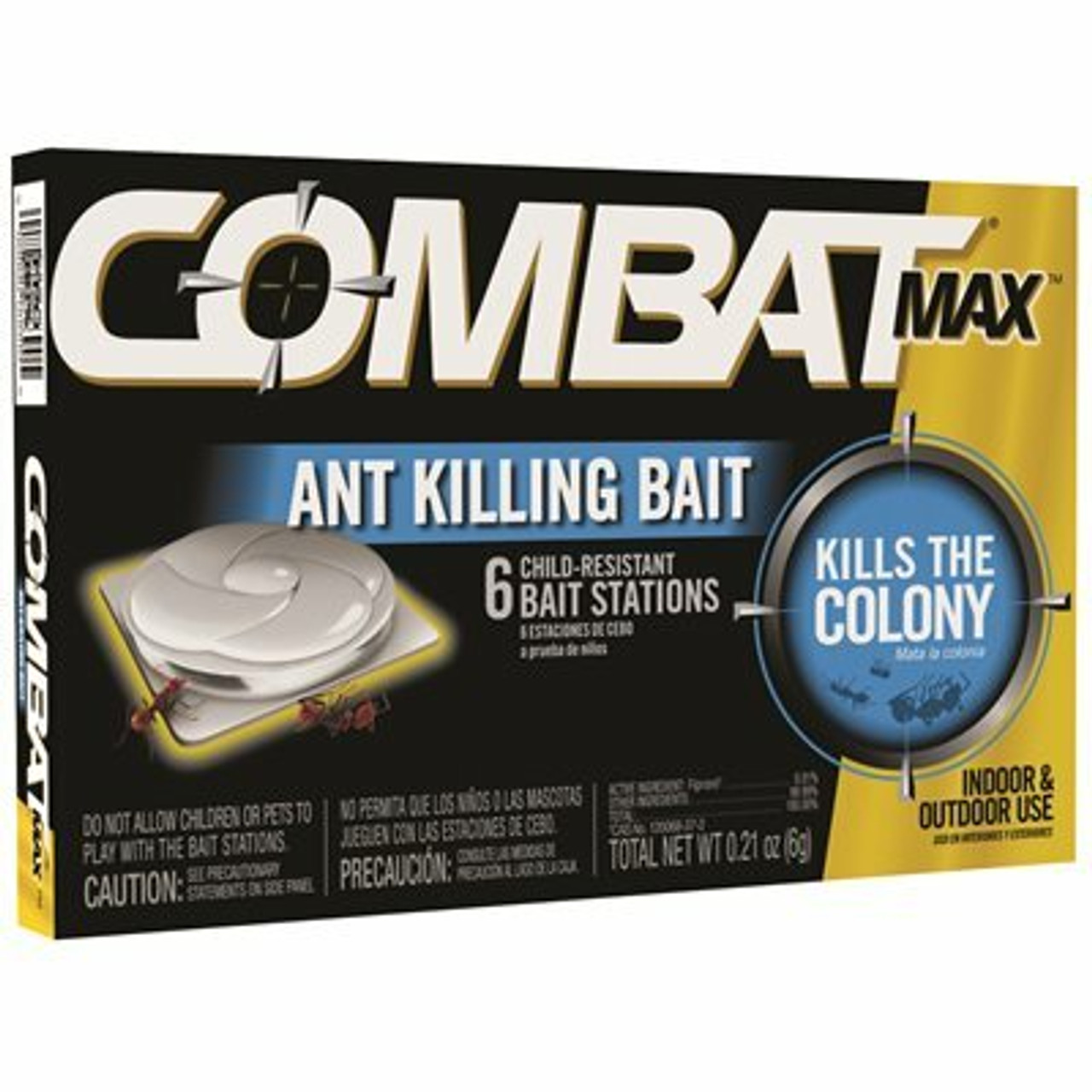 Dial Combat Max Ant Killing Bait - 12/6Ct