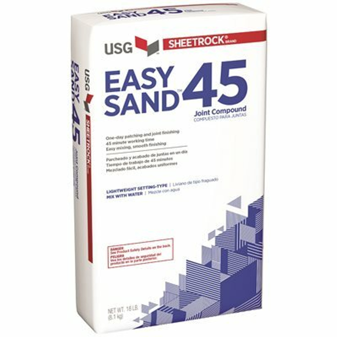 Usg Sheetrock Brand 18 Lb. Easy Sand 45 Lightweight Setting-Type Joint Compound