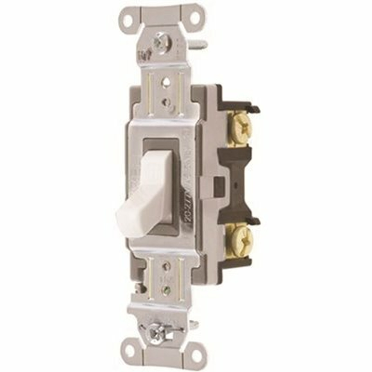Hubbell Wiring 15 Amp Single-Pole Commercial Specification Grade Toggle Switch, White