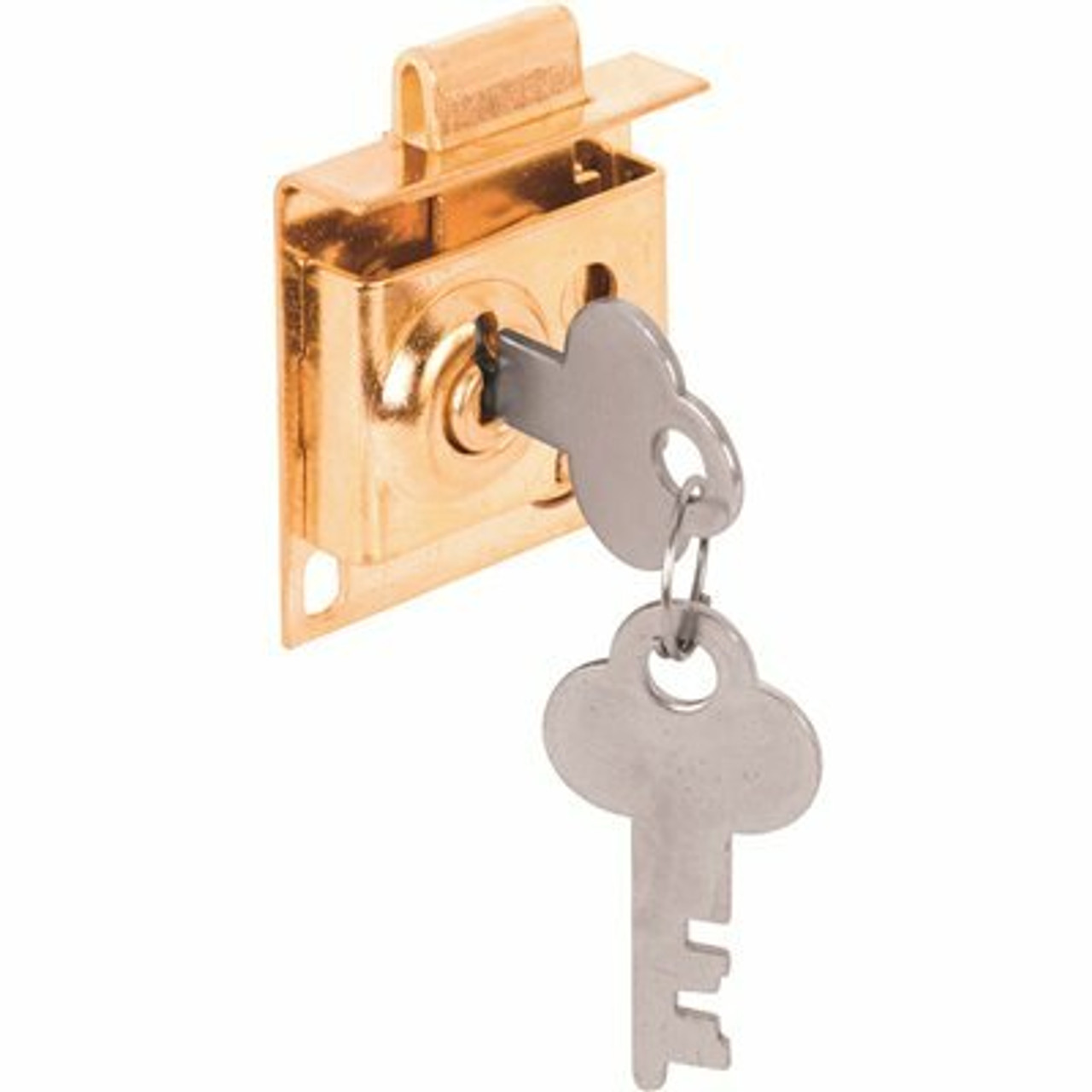 Prime-Line Mail Box Lock, Keyed, 5/16 In. Bolt, Brass Plated Steel