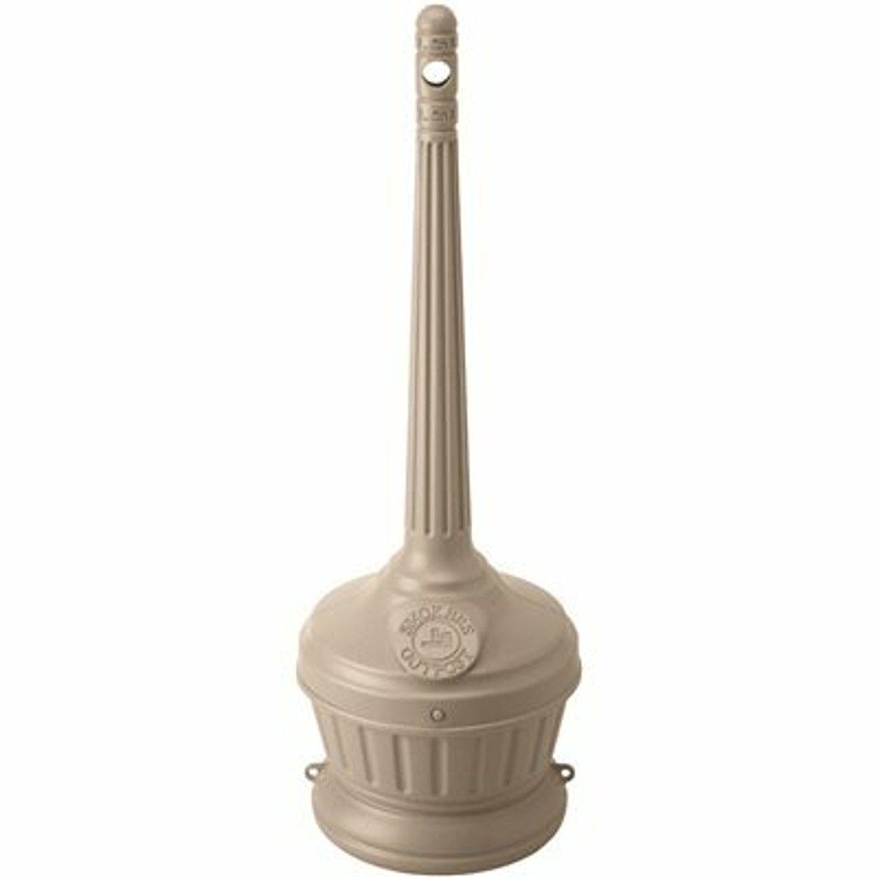 Commercial Zone Smoker'S Outpost 1.25 Gal. Beige Seated Cigarette Receptacle Outdoor Ashtray