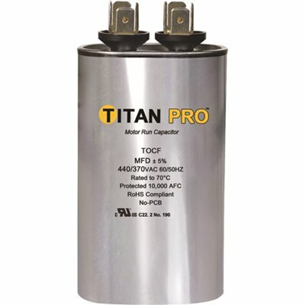 Titan Run Capacitor 35 Mfd 440/370-Volt Oval