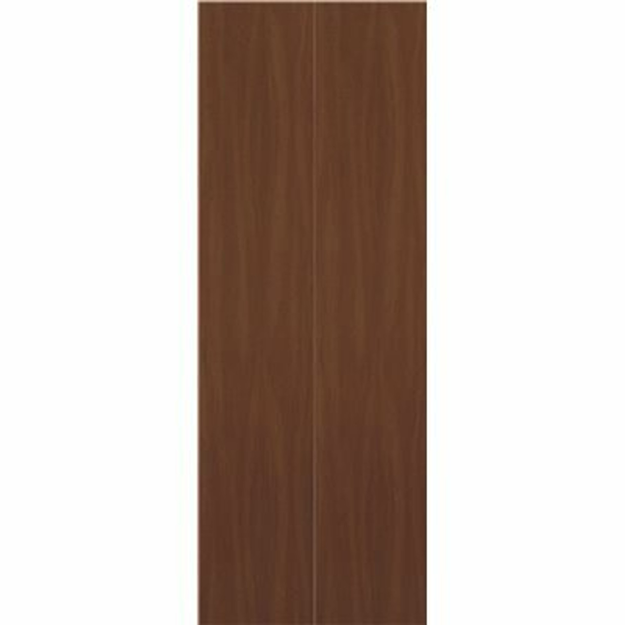 Masonite 30 In. X 80 In. Walnut Textured Flush Dark Wood Hollow Core Wood Interior Closet Bi-Fold Door