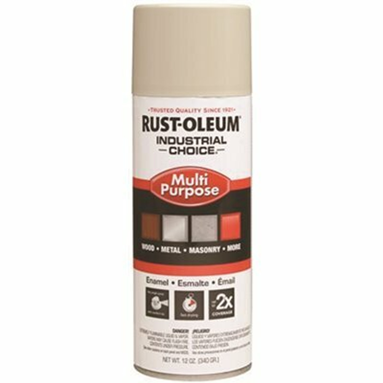 Rust-Oleum Industrial Choice 12 Oz. 1600 System Enamel Gloss Almond Spray Paint