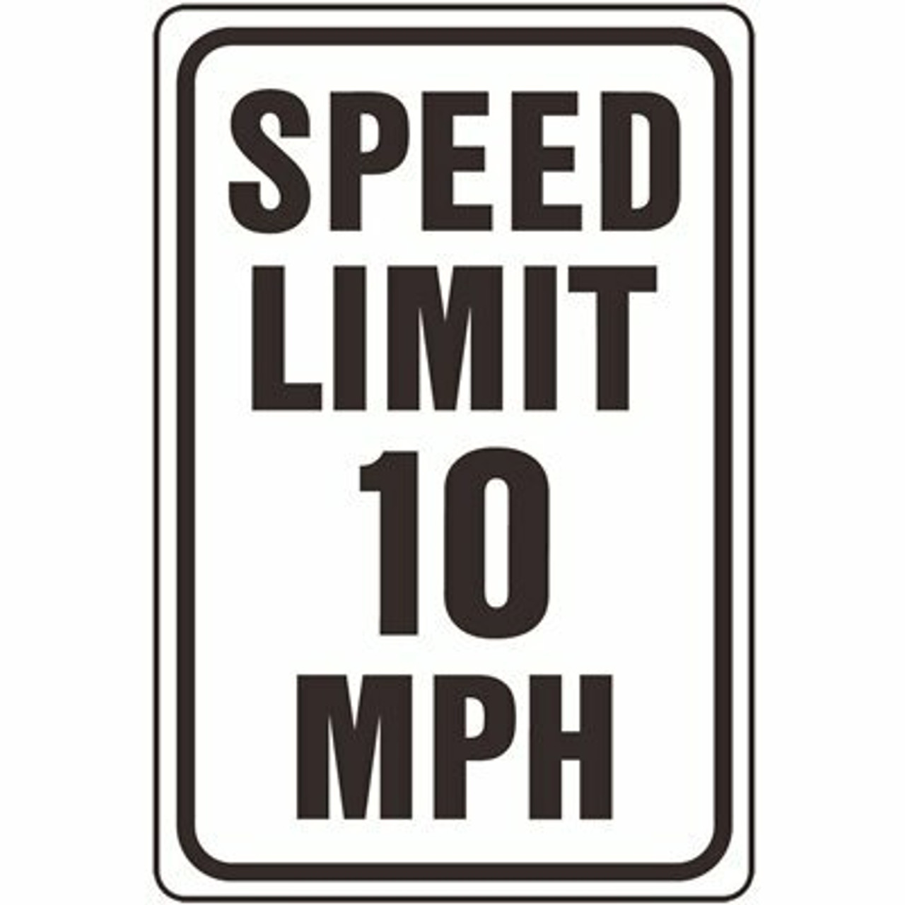 Hy-Ko 18 In. X 12 In. Aluminum Speed Limit 10 Mph Sign