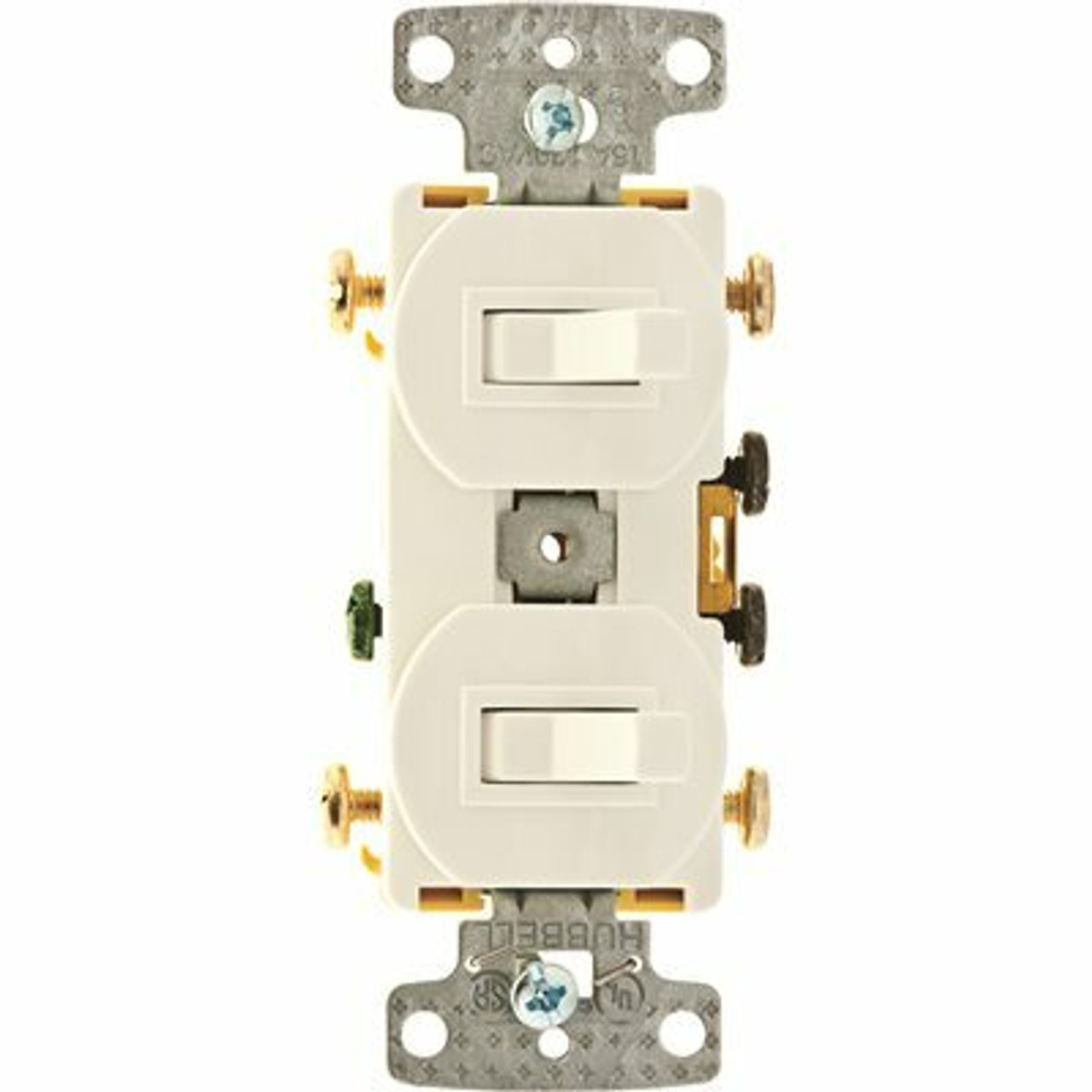 HUBBELL WIRING 15 Amp Combo 2 to 3-Way Toggles Switch, White