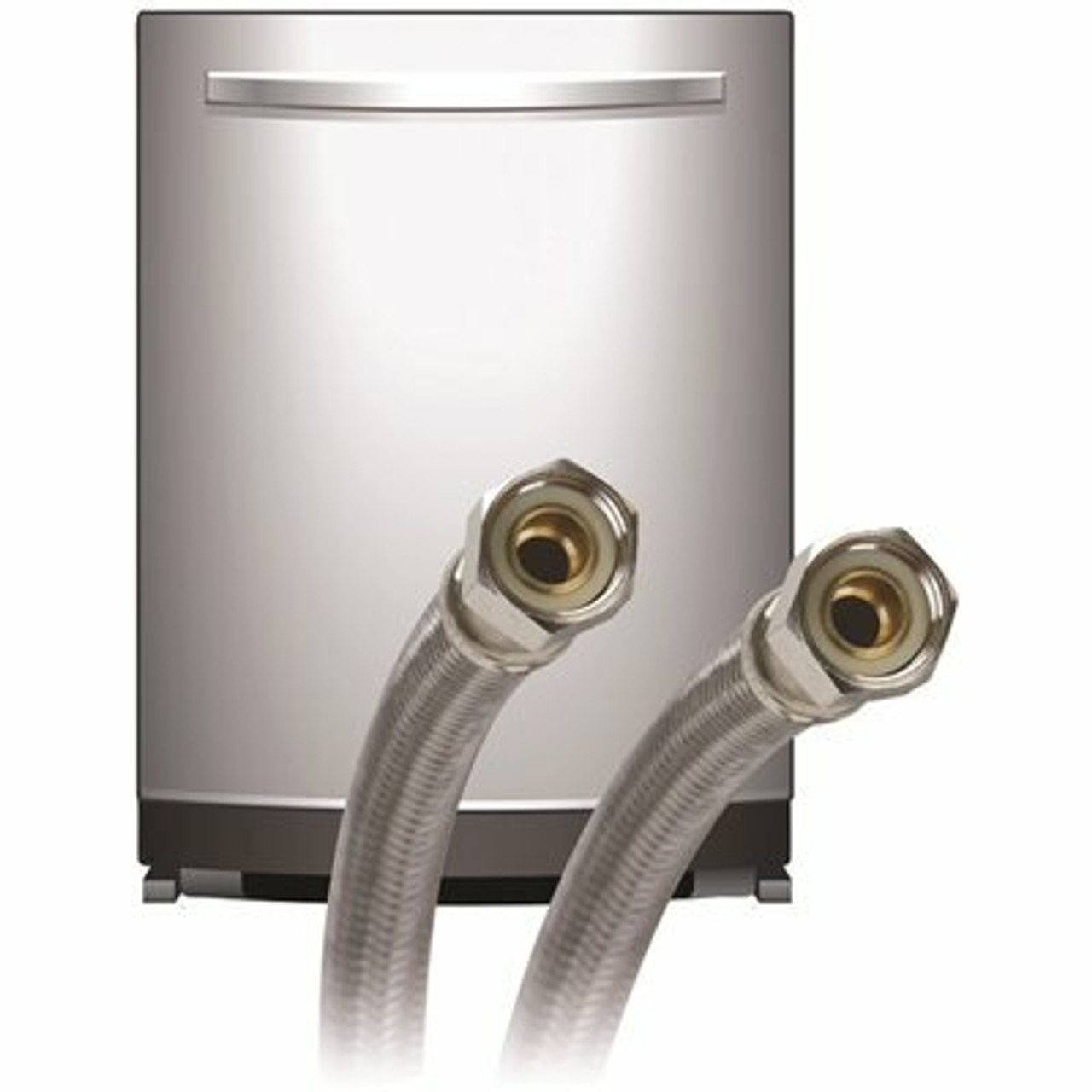3/8 In. Compression X 3/8 In. Compression X 60 In. L Braided Stainless Steel Dishwasher Connector With Elbow Included