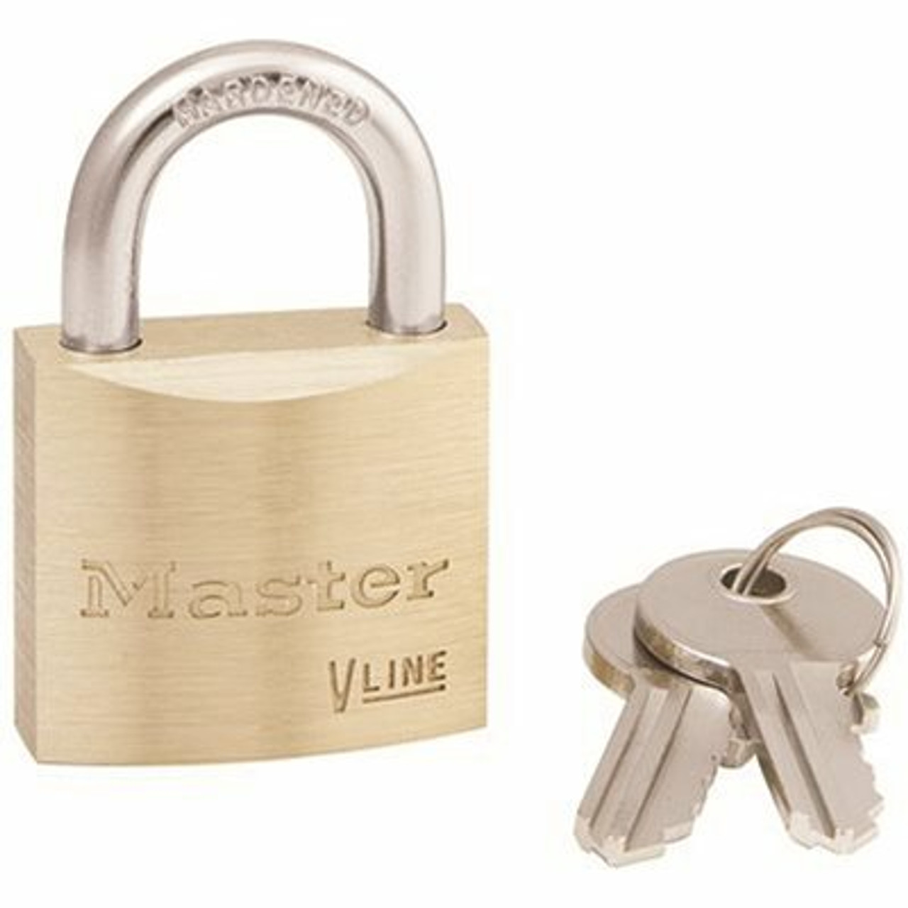 Master Lock 1-1/8 In. W Masterlock Brass Padlock Keyed Alike