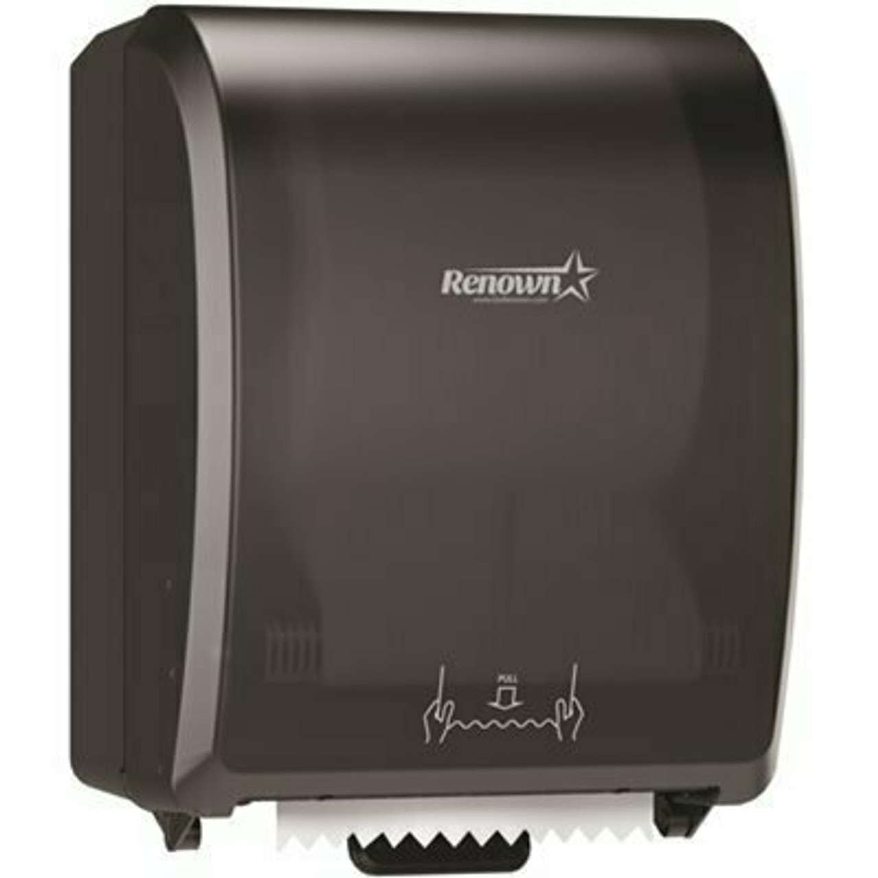 Renown 8 In. Black Mechanical Paper Towel Dispenser