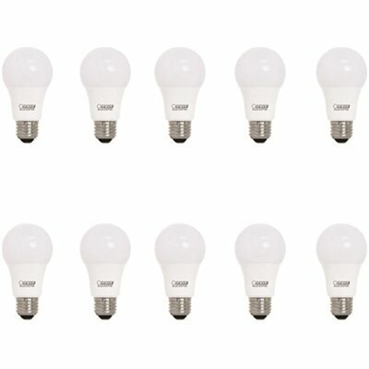 Feit Electric 60-Watt Equivalent A19 Led Light Bulb Bright White (3000K) (10-Pack)