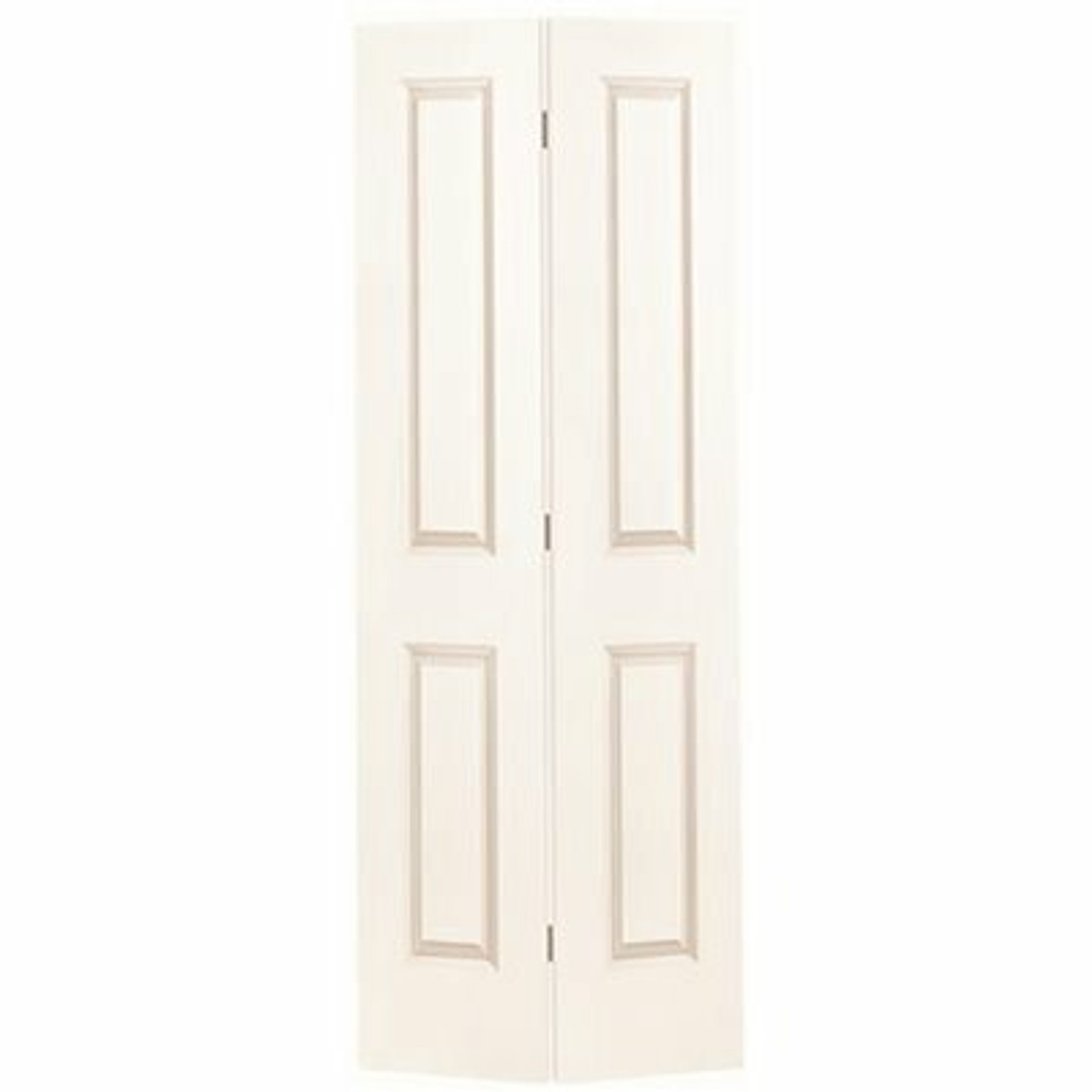 Masonite 36 In. X 80 In. Smooth 2-Panel Painted White Hollow Core Wood Bi-Fold Door