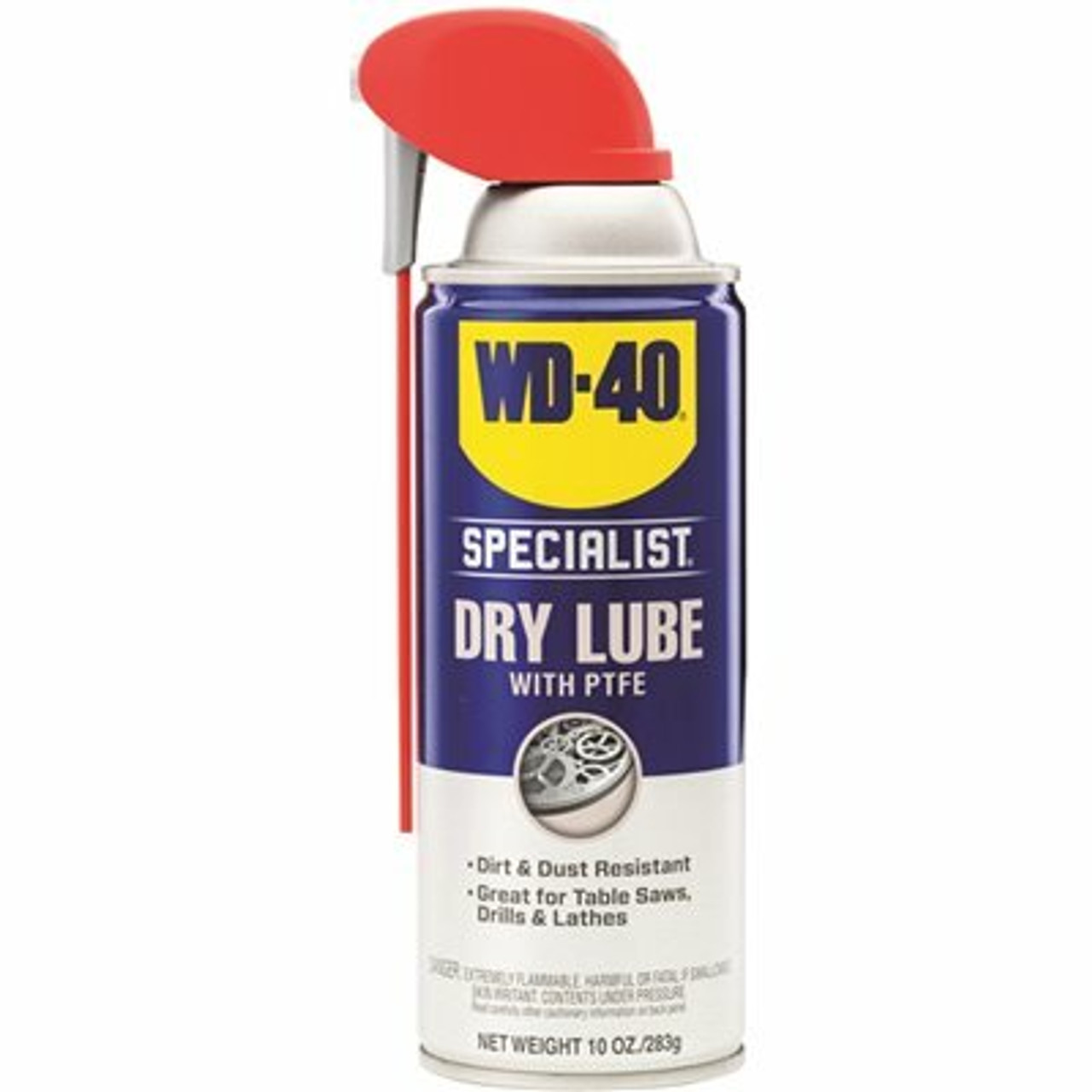 Wd-40 Specialist 10 Oz. Dry Lube With Ptfe, Lubricant With Smart Straw Spray