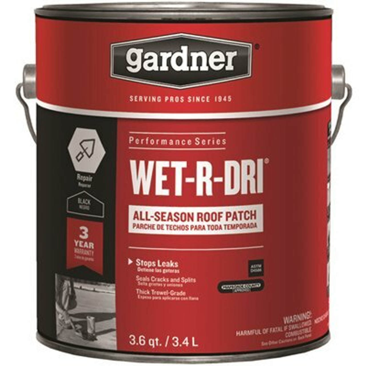 Gardner 115.2 Oz. Wet-R-Dri All-Season Roof Patch