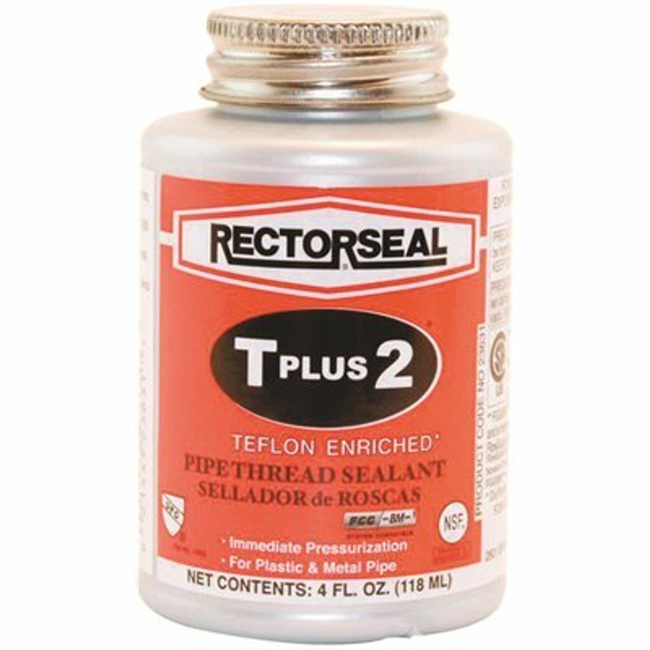 Rectorseal T Plus 2 In. 4 Oz. Teflon Pipe-Thread Sealant