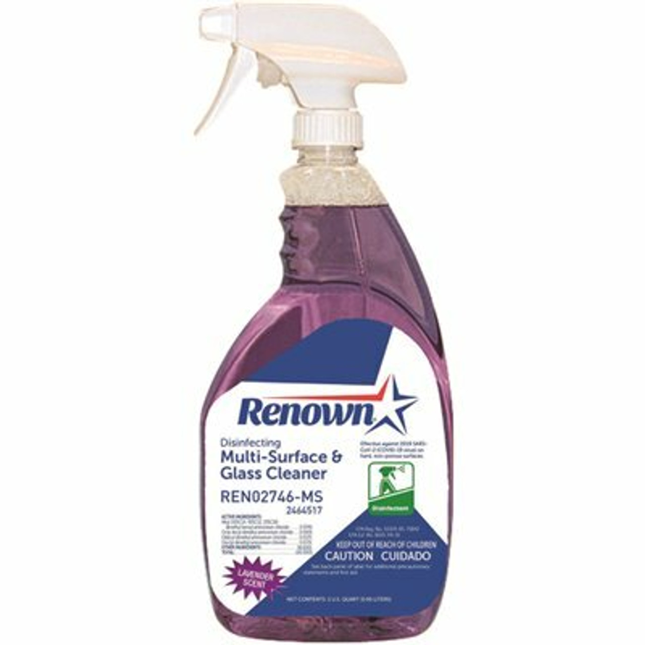 Renown 32 Oz. Disinfecting Multi-Surface & Glass Cleaner