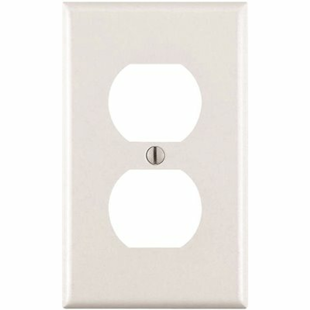Leviton 1-Gang White Duplex Outlet Wall Plate (10-Pack)