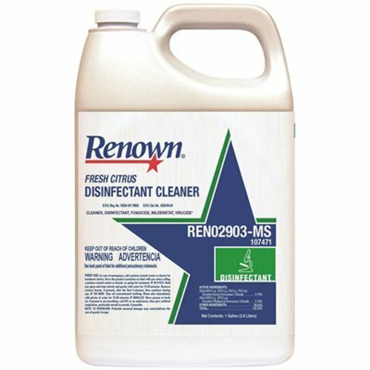 Renown 128 Oz. Fresh Citrus Disinfectant Cleaner
