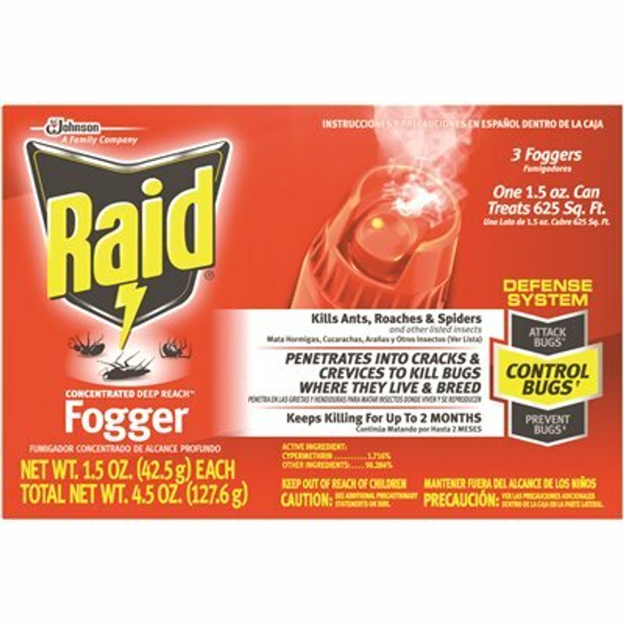 Raid 1.5 Oz. Concentrated Deep Reach Fogger (3-Pack)