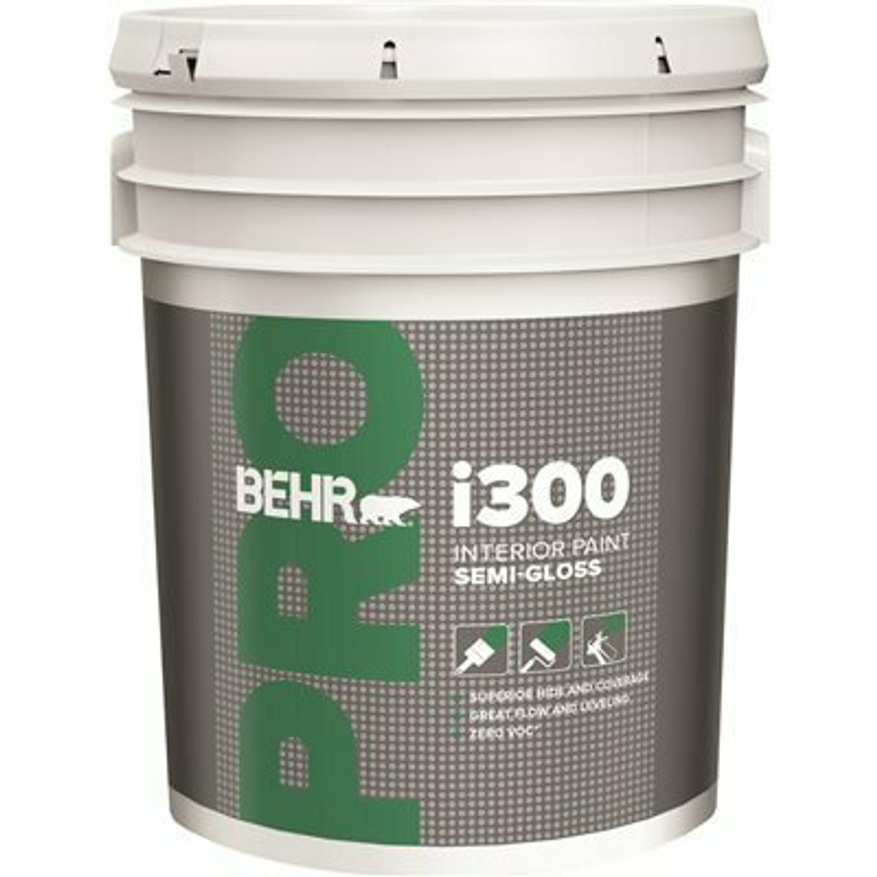 Behr Pro 5 Gal. I300 White Semi-Gloss Interior Paint