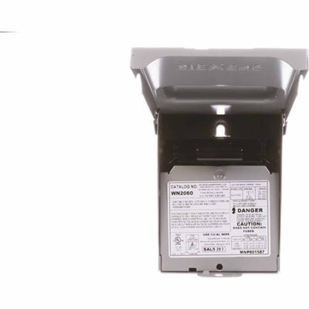 Siemens 60 Amp Non-Fusible Outdoor Ac Disconnect