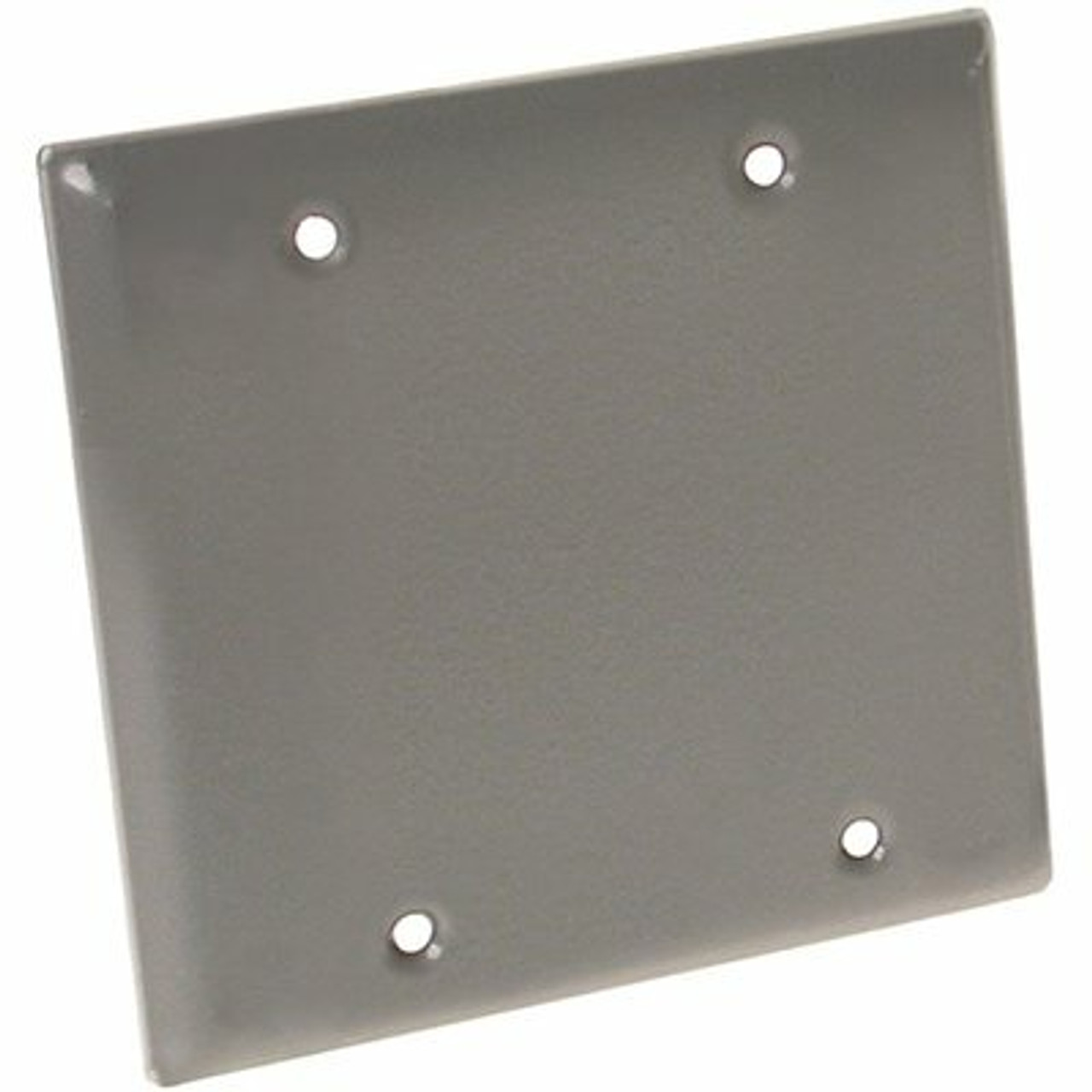 Bell 2-Gang Gray Weatherproof Blank Cover