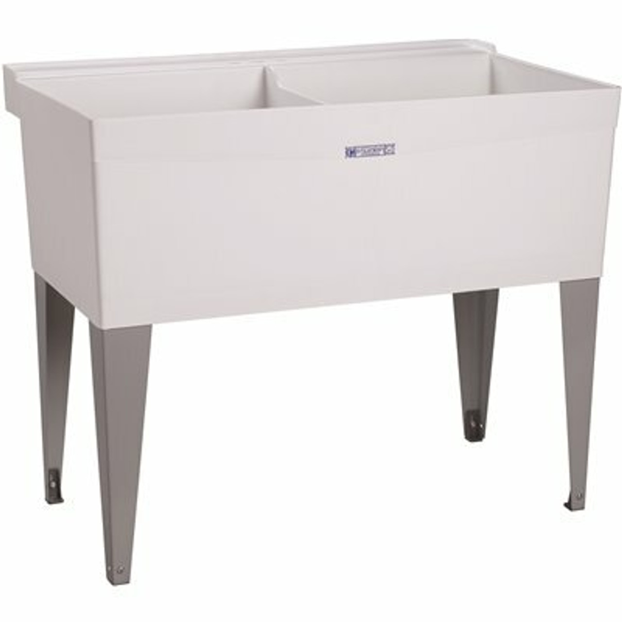 Mustee Utilatub 40 In. X 24 In. X 33 In. Thermoplastic Floor Mount Utility Tub In White