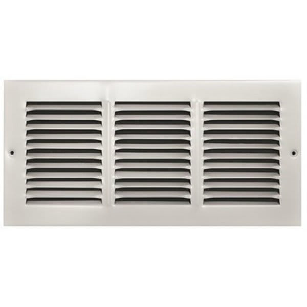 Truaire 14 In. X 6 In. White Stamped Return Air Grille